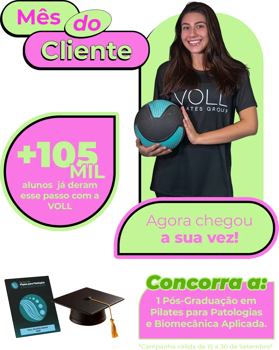 Promoção de novos planos e Equipilates da formação presencial Espaço Vida Pilates