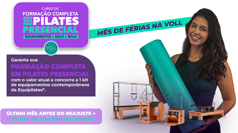 Curso de Pilates VOLL - Formação Completa em Pilates Presencial